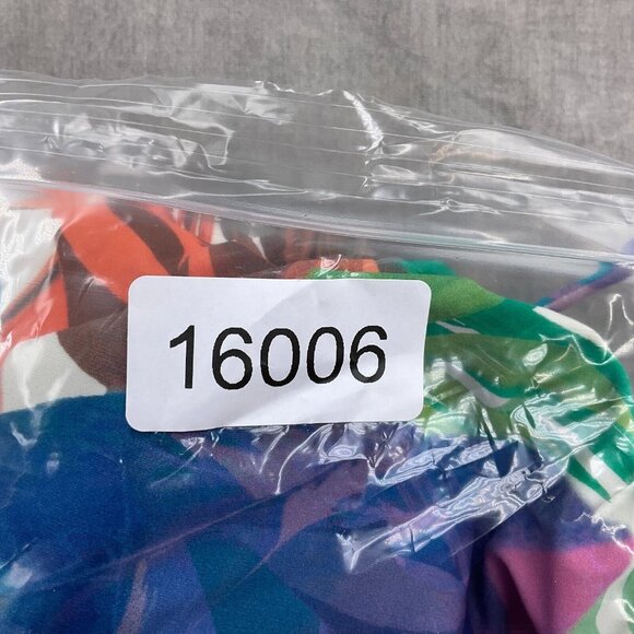 Cacique SWIM Suit Women 20 Pink Blue Palm Tropical Modest Layer‎ Bra 1pc - Picture 11 of 11